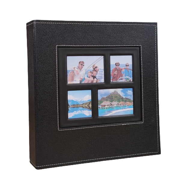 Bearachild Álbum de inserción de 6 pulgadas, gran capacidad, fiesta de cumpleaños, viajes, colección de fotos familiares, registro de crecimiento del Almacenamiento y organización del hogar Negro Bearachild HA073909-01