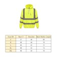 thumbnail image 3 of Men's Solid Color Reflective Hooded Sweatshirt Long Sleeve Sweater Top Loose Road Work High Visibility Pullover (Navy,2XL), 3 of 3