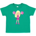 thumbnail image 3 of Inktastic Cheerleaders, Girl With Blonde Hair, Pink Uniform Girls Baby T-Shirt, 3 of 5