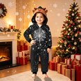 thumbnail image 2 of KICILVS Christmas Matching Pajamas Family Cute Reindeer Onesie Pajamas Holiday Deer Hooded Zip Up Jumpsuit Sleepwear for Festive Cheer, 2 of 8