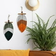 thumbnail image 2 of YiJuHui 6pcs Bohemian Wall Hanging Tapestry Hand Woven Macrame Leaf Design with Tassels for Bedroom Living Room Apartment Porch Boho Decor, 2 of 9