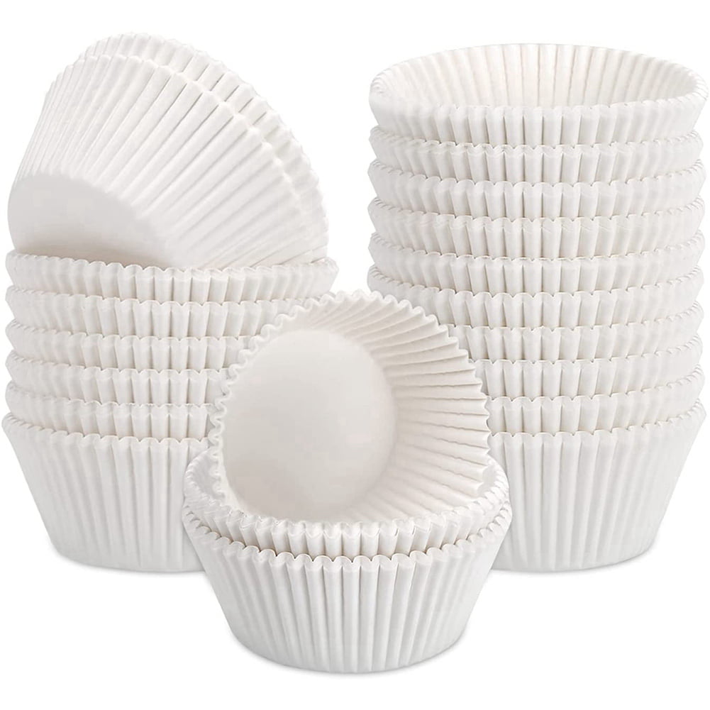 White Paper Standard Wax Baking Muffin Cupcake Cups Wrapper Liner 500 cups. 