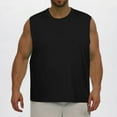 thumbnail image 3 of WQQZJJ Men's Muscle Tank Top Big and Tall Sleeveless T-Shirt Solid Color Crew Neck Casual Tank Top Summer Fitness Tops, 3 of 7