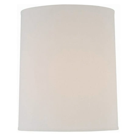 Lite Source CH1186-15 15 in. Wide Base Table and Floor Cylinder Shade - Off White Hardback Fine Linen Fabric