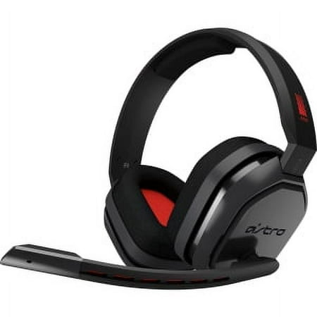 Astro Gaming - A10 Wired Stereo Over-the-Ear Gaming Headset for PC, Xbox, PlayStation, and Nintendo Switch with Flip-to-Mute Mic - Black/Red