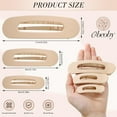 thumbnail image 2 of 15 PCS Flat Hair Clips, Neutral Color Flat Claw Clips 3 Sizes Hair Claws for Women Girls Thin Hair, 2 of 10