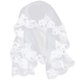 thumbnail image 2 of Elegant Lace Embroidery Kids Wedding Veil for First Communion Party Accessories White Breathable Material, 2 of 5