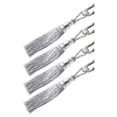 thumbnail image 2 of Liquidation de Rideaux Textiles pour la Maison 4 Pcs Pompon de Rideau Petit Cristal Accessoires de Rideau Simple Corde à Nouer Suspendue Argent, Rideau Textile pour la Maison, 2 of 4