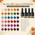 thumbnail image 3 of Beetles Fall Gel Nail Polish Set, Waltz of Leaves 36 Autumn Colors with Base Coat, Glossy, Glitter and Matte Top Coats and Nail Tools, 3 of 7