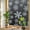 Black, variant on Black White Snowflake Christmas Privacy Window Film, Decorative Stained Glass Window Film, Winter Xmas Snowflakes Resuable Rainbow Static Cling for Home Bathroom Living Room Glass Door 19.6"x39.3"