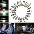 thumbnail image 2 of 20pcs Car Led Bulbs Interior Kit Dome Trunk Door Plate Light Super Canbus Error Free Interior Lamp, 2 of 5