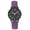 Purple, variant on Simple Black Background Large Dial Glass Mirror Watch Ladies Star Quartz Watch Frosted Leather Wristwatch
