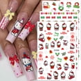 thumbnail image 4 of Pegatinas navideñas autoadhesivas JinPren 3D para decoración de uñas, 8 unidades, 4 of 6