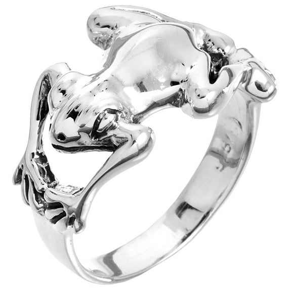 Frog Wrap Sterling Silver Ring - 5