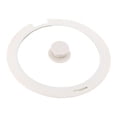 thumbnail image 1 of Tapa de silicona, cubierta superior de vidrio, accesorios de cocina, cubierta de vidrio, tapa de sartén de repuesto de silicona, sartén de Blanco M, 1 of 8