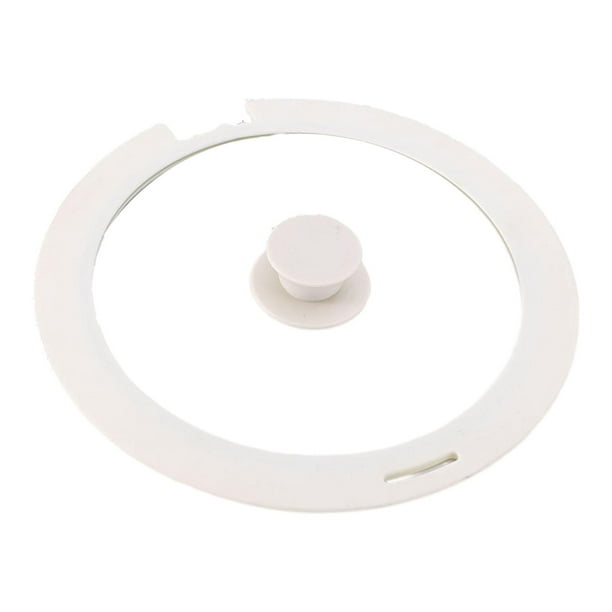 Tapa de olla multifuncional universal para wok, sartenes y sartenes. Blanco M