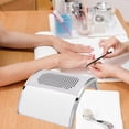 thumbnail image 1 of Colector De Polvo De Uñas Eléctrico Potente De Bajo Ruido Para Salón De Uñas De Gel Acrílico Blanco Baoblaze colector de polvo de uñas, 1 of 8