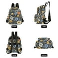 thumbnail image 4 of FORMRS Mini Backpack Purse for Women Travel Daypack Casual Shoulder Bag, Navy Floral Pattern, 4 of 7