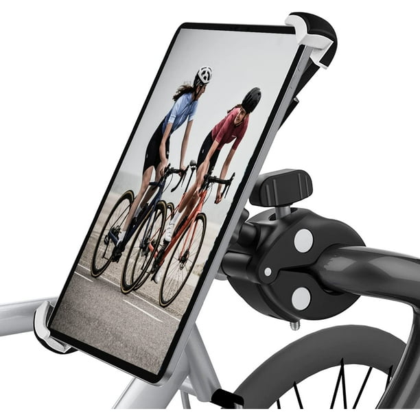 Support de tablette pour guidon de vélo de moto avec rotation à