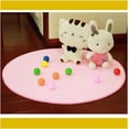 thumbnail image 2 of Alfombra redonda para juegos de niños, carpa, parque infantil, alfombra redonda rosa de 40 pulgadas para carpa de juegos, alfombra circular para carpas infantiles, alfombras para habitaciones de, 2 of 7