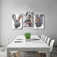 thumbnail image 3 of HFDF 3 Pieces Graffiti Wall Art Couples Kiss Poster Love Decor Holding Hands Wall Art Graffiti Poster Street Art Colorful Canvas Wall Art Pop Art Canvas for Couples Wall Decor (x3) 8x10inch Framed, 3 of 5