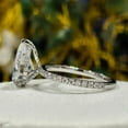 thumbnail image 3 of solitaire jewels 3CT Pear Moissanite Hidden Halo Engagement Ring For Women, 14K Yellow Gold, 3 of 6