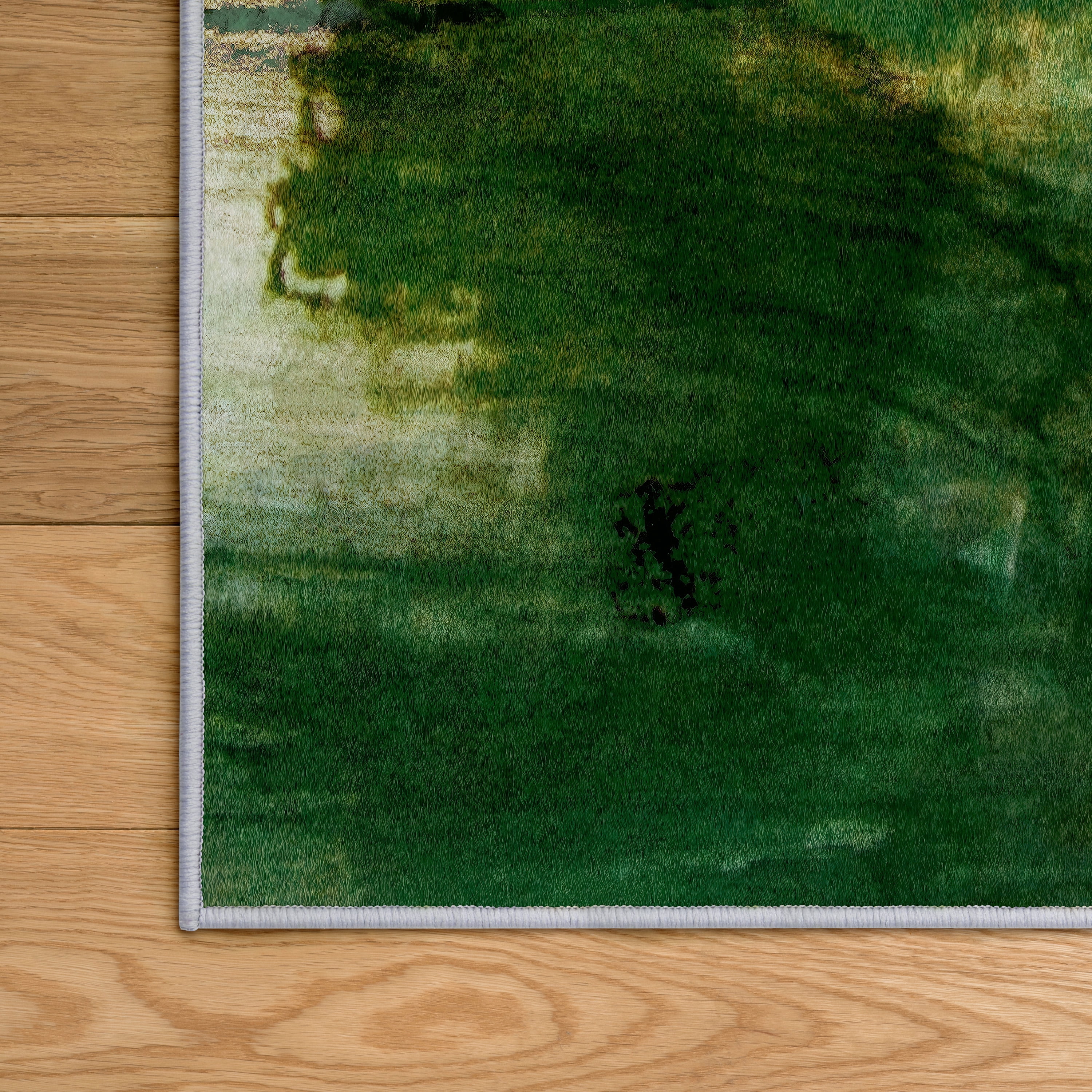 Garden Dreams Washable Abstract Art Area Rug size 8'x10', Power-loomed, Heavenly Softness with Non-Slipping Backing