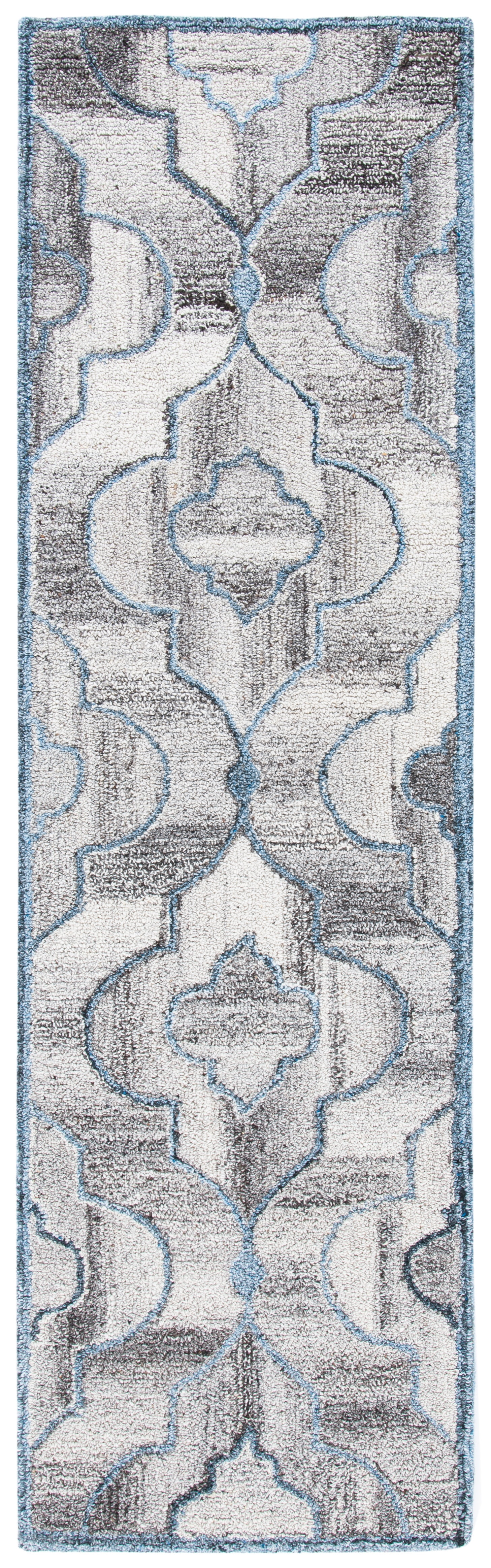 SAFAVIEH Abstract Zyana Geometric Runner Rug, Blue/Brown, 2'3" x 8'