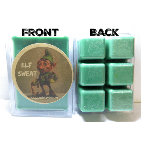 Elf Sweat 3.2 Ounce Pack of Soy Wax Tarts (6 Cubes Per Pack) Novelty- Scent Brick, Wickless Candle