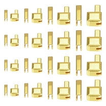Uxcell 4Set Zipper Repair Kits, Retainers Box & Insertion Pins,  #3 #5 #8 #10 Metal Latch Sliders (Gold Tone)