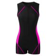 thumbnail image 5 of Women Full Body Boyshort Zipper Bathing Suit Soft Neoprene Fabric Surf Dive Water Sport Swimwear For Ladies,Size:L, 5 of 5