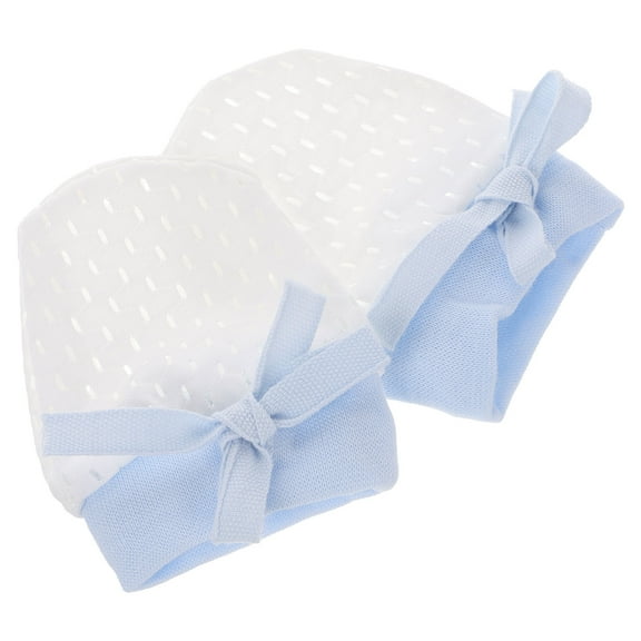 Hemoton 1 Pair Baby Mittens With Drawstring No Scratch Baby Hand Protector Infant Gloves Toddler Protective Gloves For 0-10 Months Baby Boys Girls