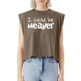 thumbnail image 5 of EcoLoom I Could Be Meaner Cap Sleeve Muscle Crop Shirt Women Sleeveless Baby Tee, 5 of 5