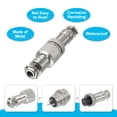thumbnail image 5 of Uxcell Aviation Connector GX12 3 Pins 12mm Silver Male Female Wire Panel Docking Connector 2 Pack, 5 of 7