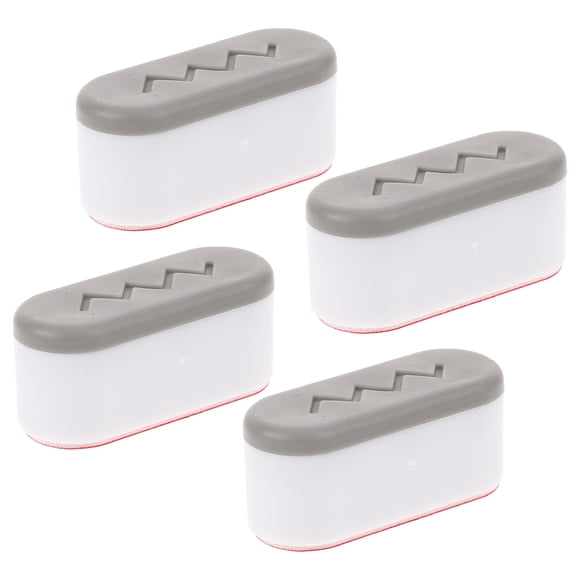 ColoMX Almohadillas de parachoques para asientos de inodoro, elevador de tapa de inodoro, accesorio para bidé, piezas de inodoro, suministros para asientos de inodoro, 4 Uds.