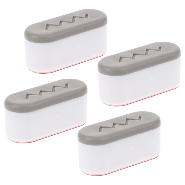 ColoMX Almohadillas de parachoques para asientos de inodoro, elevador de tapa de inodoro, accesorio para bidé, piezas de inodoro, suministros para asientos de inodoro, 4 Uds.