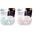 thumbnail image 1 of Philips Avent Ultra Air Nighttime Pacifier 6-18m, mixed case, 2 pack, SCF376/20, 1 of 6