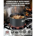 thumbnail image 2 of Cooks Standard Nonstick Sauce Pan Set, 1Qt & 2Qt Hard Anodized Saucepans with Lid Cooking Pots, Oven Safe, Easy to Clean, Black, 2 of 6