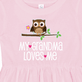thumbnail image 4 of Inktastic My Grandma Loves Me Girls Girls Baby Dress, 4 of 5