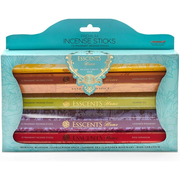 75 Premium Incense Sticks Variety Gift Pack   Bonus Wooden Holder