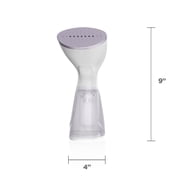 BLACK+DECKER Compact Handheld Garment Steamer, 1000W, 30-Second Heat Up, 6-Minutes of Continous Steam, 10.8 fl oz Detachable Water Tank, Lavender & White