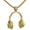 Gold, variant on Riforla Music Earphone Earphone Pendant European and American Fashion Men's Necklace Womens Jewelry Bronze