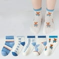 thumbnail image 3 of Ougyinr 1-12 Years Toddler Baby Socks Short Socks Thin Socks Kids Socks Cotton Socks Breathable Socks Cartoon Socks for Boys Girls 5 Pack, 3 of 9