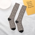 thumbnail image 4 of Daiia Sports Socks Retro Bunny Printed Novelty Crew Socks for Men Women Knee High Socks Cotton Socks Soft & Breathable Support Unisex Socks, 4 of 9