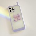 thumbnail image 3 of Compatible with iPhone 13 Pro Max 3D Bowknot Case Cute Camera Lens Protection Clear Soft Shockproof Pretty Unique Protective Cover for Women Girls, 3 of 9