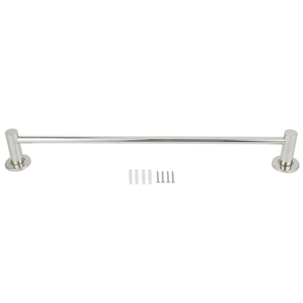 Toallero de pared de acero inoxidable de 57 cm, estante de almacenamiento para baño