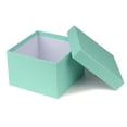 thumbnail image 4 of Square Gift Boxes with Lids Set of 4 Blue Gift Box Nesting Gift Boxes for Presents Birthday Wedding Valentines Christmas Party Favor Boxes, 4 of 7