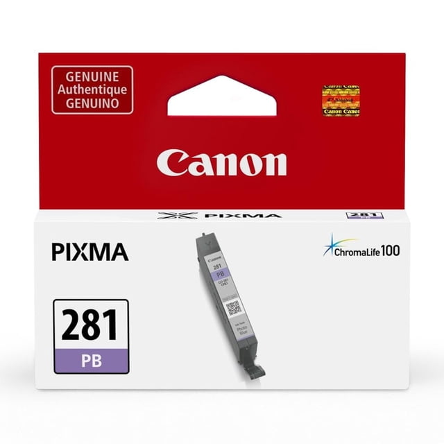 Depósito de tinta Canon CLI-281 Photo Blue compatible con TS9120, TS8120