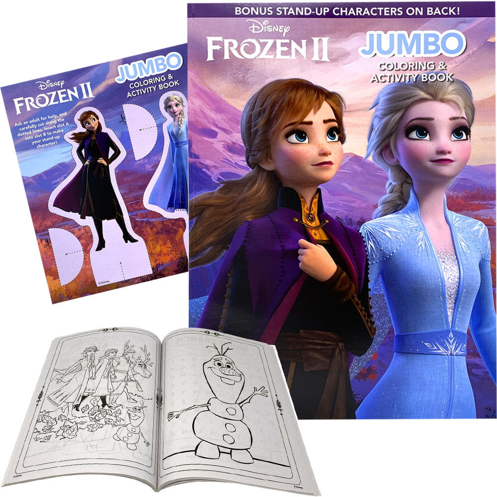 Disney Frozen Coloring Book & Activity Game Books, Elsa Anna   Perforated &  Eco Friendly Paper
