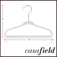 thumbnail image 5 of Casafield 50 perchas de terciopelo para bebé, tamaño de 11" para ropa de bebés y niños pequeños, color marfil, 5 of 5